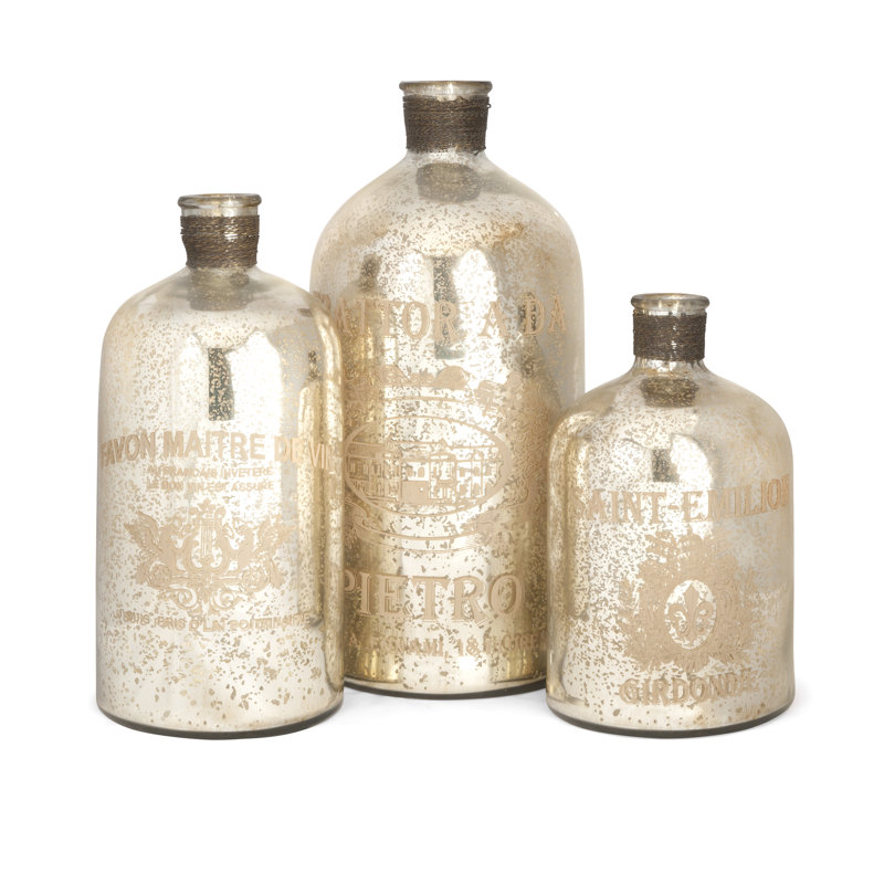 Montpelier 3 Piece Decorative Bottle Set & Reviews Birch Lane